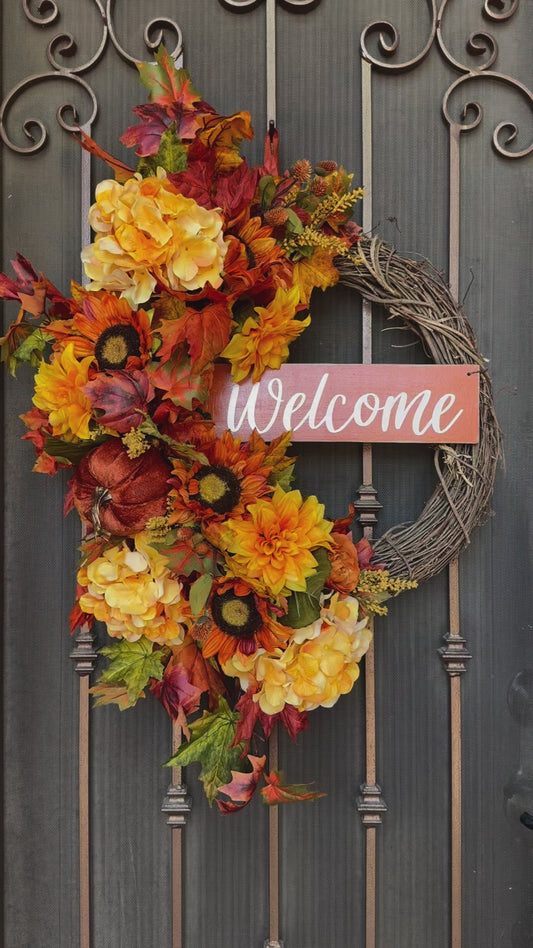 XXL Gorgeous Fall Wreath